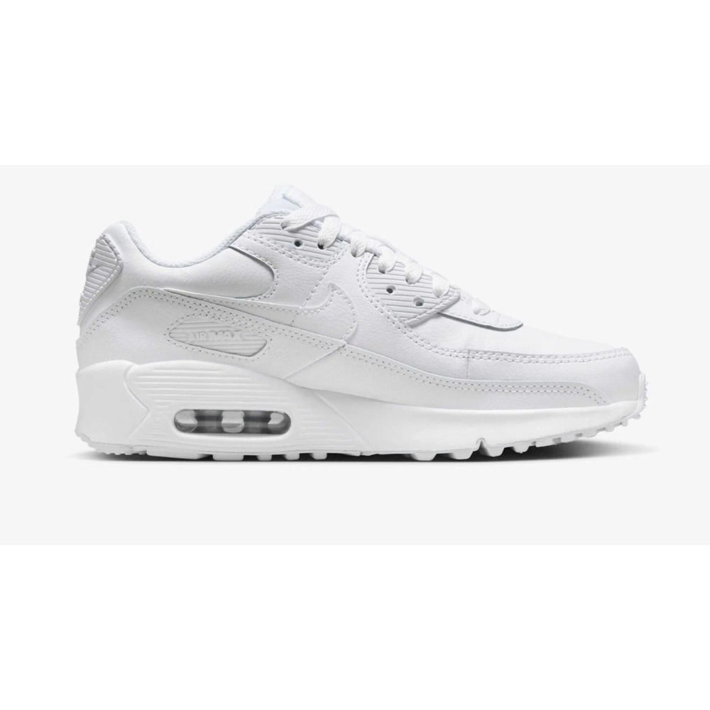 Big Kids Size 6Y- Nike Air Max 90 GS Sneakers White Running Shoes HF6358-102